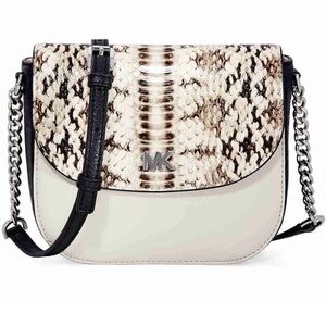 #201 Michael Michael Kors Python Half Dome Small Crossbody Bag